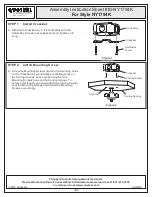 Предварительный просмотр 3 страницы Quoizel NY1794K Assembly Instruction Sheet