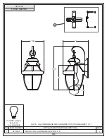 Предварительный просмотр 2 страницы Quoizel NY8315P Assembly Instruction Sheet