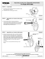 Preview for 5 page of Quoizel NY8316AC Assembly Instruction Sheet