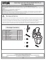 Предварительный просмотр 1 страницы Quoizel NY8317K Assembly Instruction Sheet