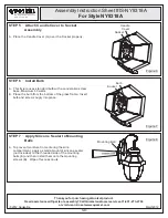 Предварительный просмотр 5 страницы Quoizel NY8318A Assembly Instruction Sheet