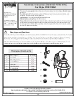 Предварительный просмотр 1 страницы Quoizel NY8318AC Assembly Instruction Manual