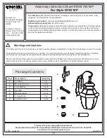 Предварительный просмотр 1 страницы Quoizel NY8318P Assembly Instruction Sheet