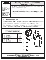 Предварительный просмотр 1 страницы Quoizel NY8339K Assembly Instruction Sheet