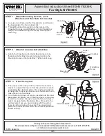 Предварительный просмотр 3 страницы Quoizel NY8339K Assembly Instruction Sheet