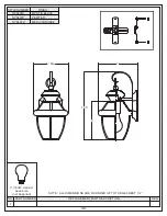 Предварительный просмотр 2 страницы Quoizel NY8407K Assembly Instruction Sheet