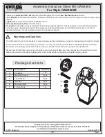 Quoizel Oasis OAS8408Z Assembly Instruction Sheet предпросмотр