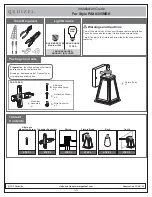 Quoizel Paxton PAX8305MBK Installation Manual preview