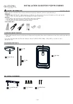 Quoizel PCDPR1510BWS Installation Manual предпросмотр