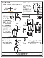 Предварительный просмотр 2 страницы Quoizel PRV8408K Assembly Instruction