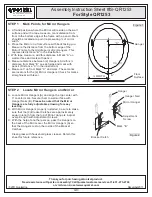 Preview for 3 page of Quoizel QR1253 Assembly Instruction Sheet