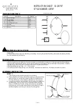 Quoizel QR787 Instruction Sheet preview