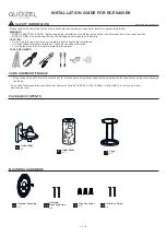 Quoizel RCE8405EK Installation Manual предпросмотр