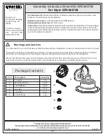 Quoizel SFD8407IB Assembly Instruction Sheet предпросмотр