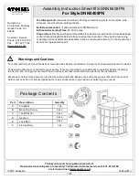 Предварительный просмотр 1 страницы Quoizel SNN8408PN Assembly Instruction Manual