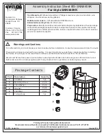 Quoizel SNN8409K Assembly Instruction Sheet предпросмотр