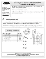 Предварительный просмотр 1 страницы Quoizel SNN8409PN Assembly Instruction Sheet