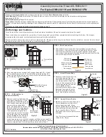 Quoizel SNNL8411K Assembly Instruction Sheet предпросмотр