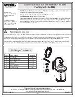 Предварительный просмотр 1 страницы Quoizel Style CHI8411IB Assembly Instruction Manual