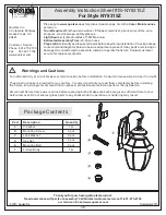 Предварительный просмотр 1 страницы Quoizel Style NY8315Z Assembly Instruction Sheet