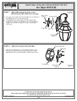 Предварительный просмотр 3 страницы Quoizel Style NY8315Z Assembly Instruction Sheet