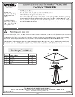 Quoizel TFKY6223IB Assembly Instruction Sheet preview