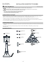 Preview for 1 page of Quoizel Zion TF6154MBK Installation Manual