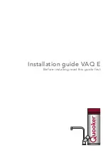 Preview for 1 page of Quooker PRO3-VAQ E Installation Manual