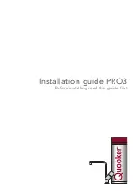 Preview for 1 page of Quooker PRO3 Installation Manual