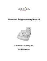 QUORION CR 2500 User And Programming Manual preview