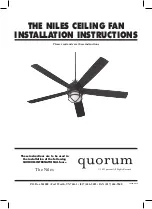 Quorum Niles Installation Instructions Manual preview