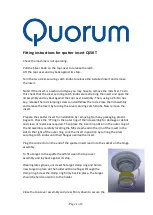 Quorum Q150T Fitting Instructions предпросмотр