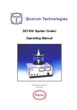 Предварительный просмотр 1 страницы Quorum SC7610 Operating Manual