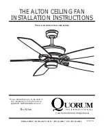 Quorum The Alton Installation Instructions Manual предпросмотр