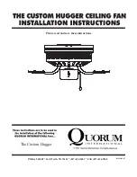 Quorum The Custom Hugger Installation Instructions Manual предпросмотр