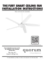 Quorum The Fury 65 Installation Instructions Manual preview