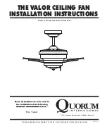 Quorum VALOR Installation Instructions Manual preview