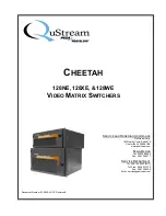 QuStream PESA CHEETAH 128 Series Manual preview