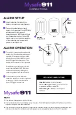 Предварительный просмотр 1 страницы QVC MYSafe 911 Instructions