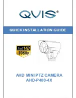 Qvis AHD-P400-4X Quick Installation Manual предпросмотр