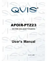 Qvis APOIR-PTZ23 User Manual предпросмотр