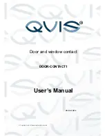 Qvis DOOR-CONTACT1 User Manual предпросмотр