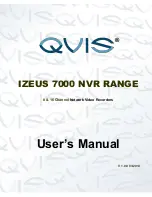 Preview for 1 page of Qvis IZEUS 7000 NVR RANGE User Manual