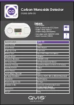 Qvis QFS-CO Manual preview