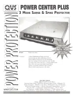 Preview for 1 page of QVS Power Protection PP145C Specifications