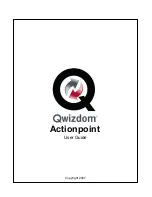 Preview for 1 page of Qwizdom Actionpoint User Manual