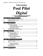 Preview for 4 page of R B F International CRISTAL MAGIC Pool Pilot Digital 36 Installation And Operation Manual