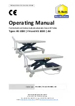 Предварительный просмотр 1 страницы R. Beck Maschinenbau 193.500.00 Operating Manual