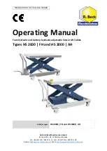 R. Beck Maschinenbau 194.100.00 Operating Manual preview