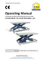 R. Beck Maschinenbau 197.100.00 Operating Manual preview